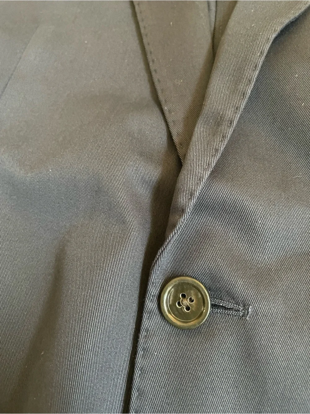 J. CREW Ludlow Slim-fit suit jacket in Japanese cotton chino Navy 40L $398 CQ521